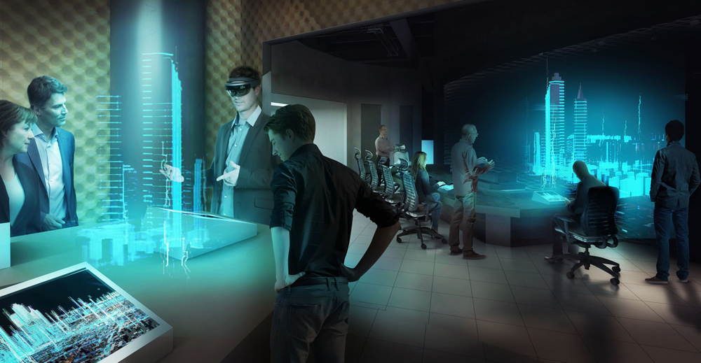 Im iRoom erleben Sie das Bauen der Zukunft in einem interaktiven Rundgang.