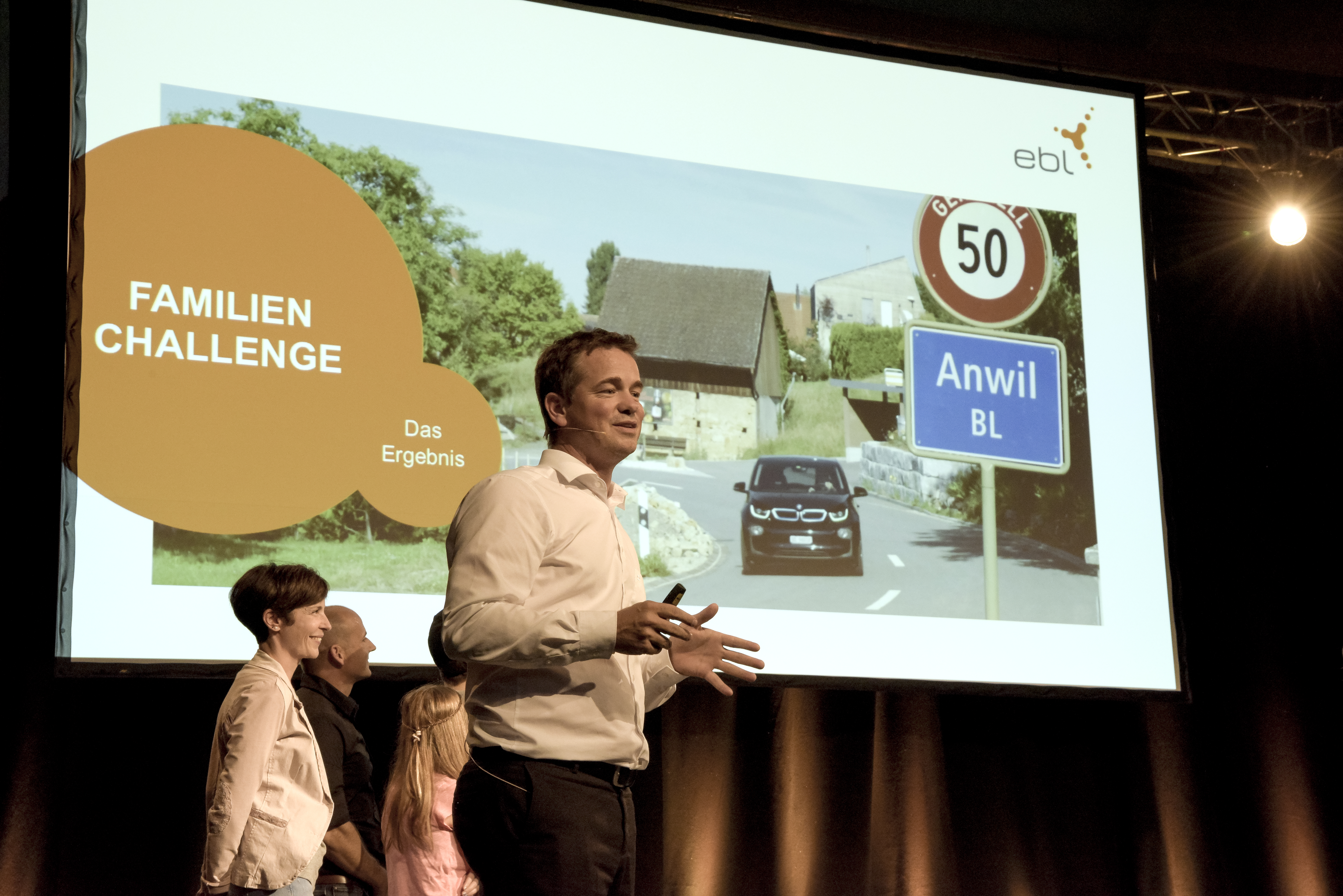 Tobias Andrist, CEO der EBL, stellt die Resultate der Smart-Home-Challenge vor.