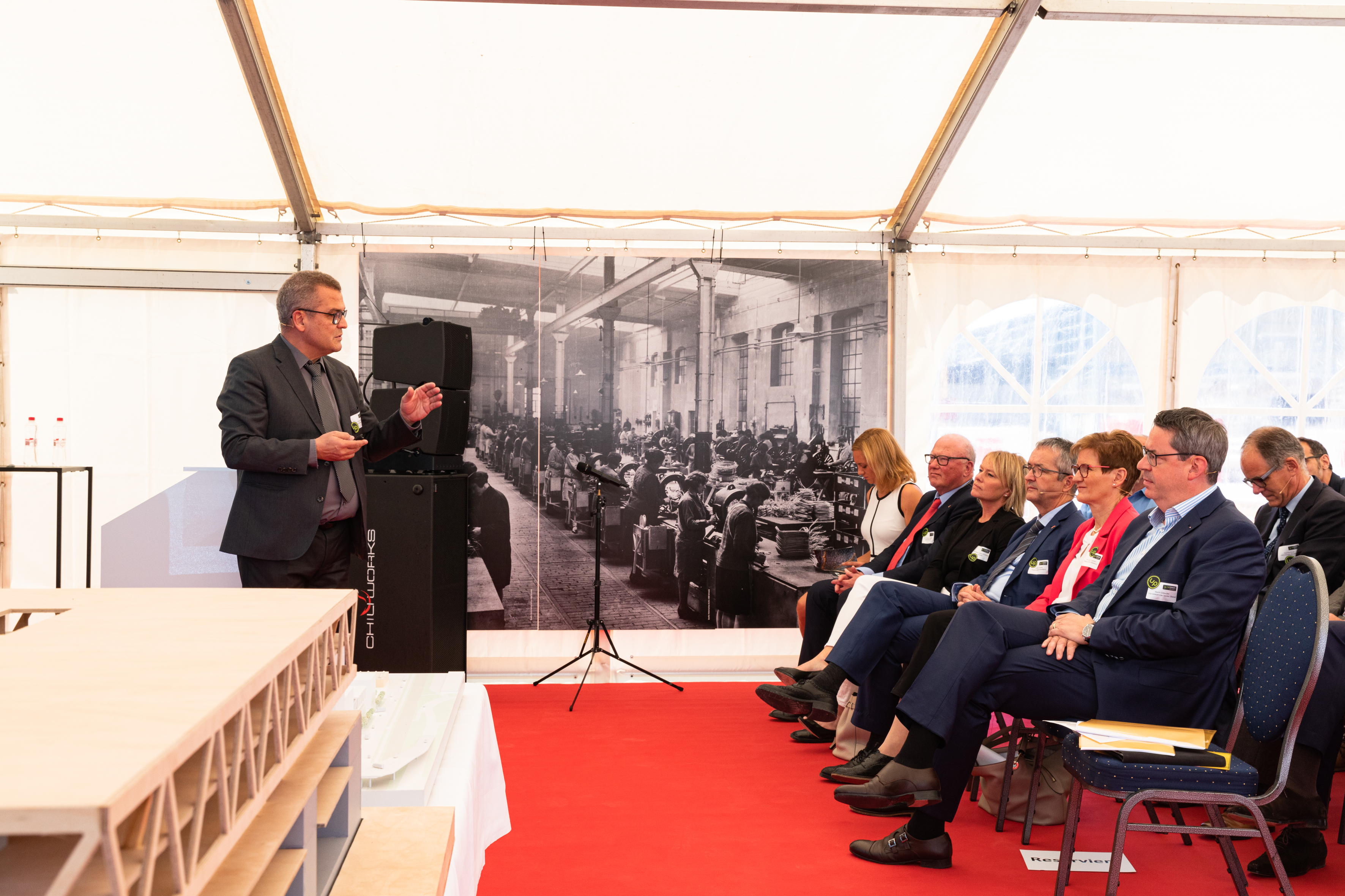 Hans-Jörg Fankhauser, Architekt und Arealentwickler, stellt das Projekt uptownBasel vor.