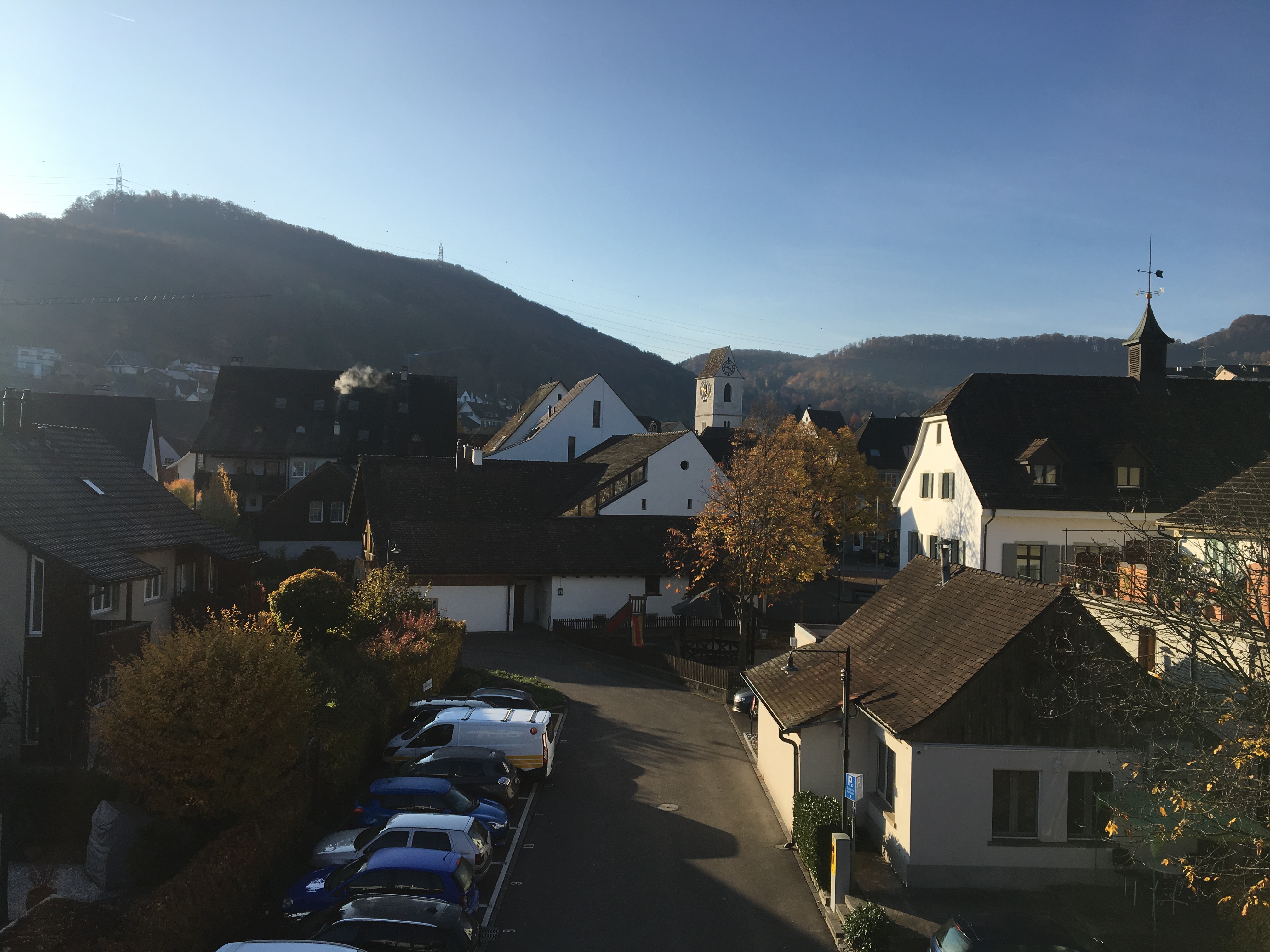 Blick auf den historischen Dorfkern in Pratteln (BL).